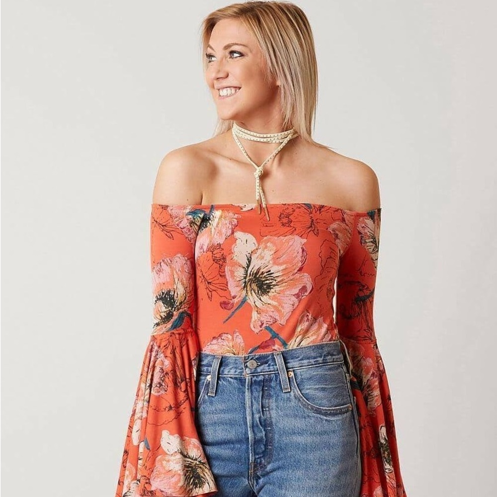 Free People Bell Sleeve Shirt
